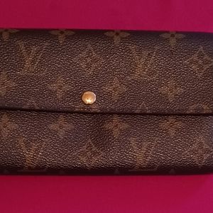LOUIS VUITTON SARAH PORTEFEUILLE LONG WALLET MONOGRAM